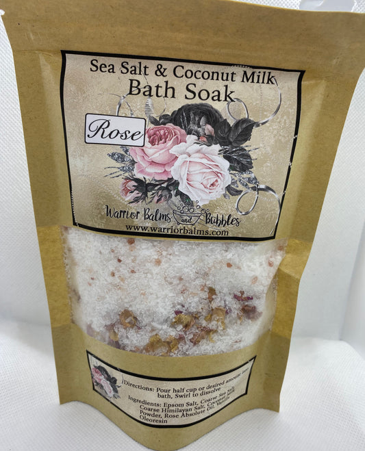 Salt & Coconut Milk Bath Soak Rose